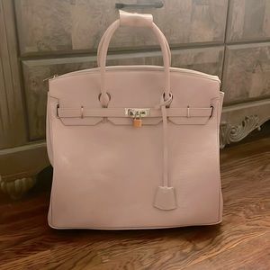 Birkin Inspired Rolling Bag